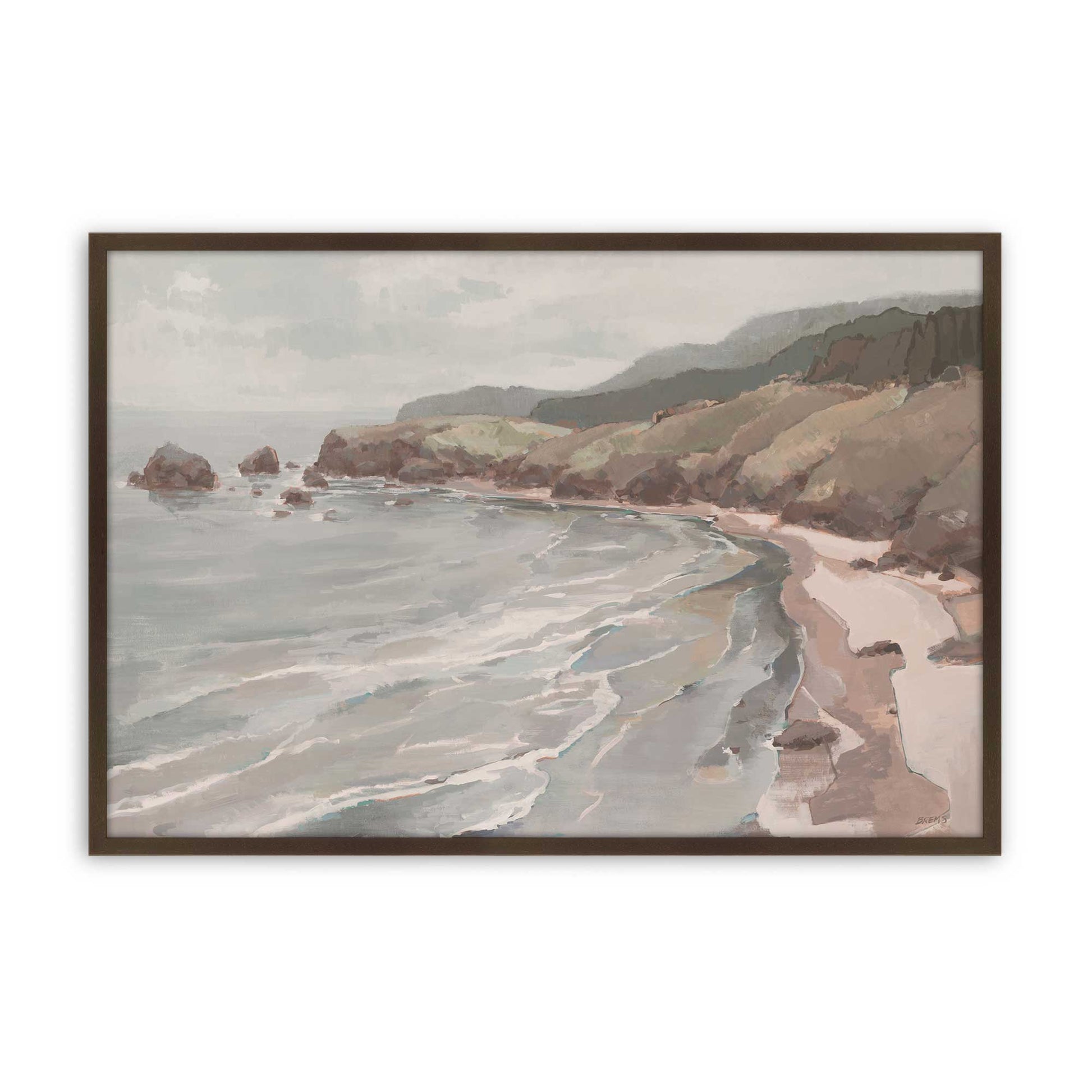 [Color:Brown], Picture of art in a Brown frame