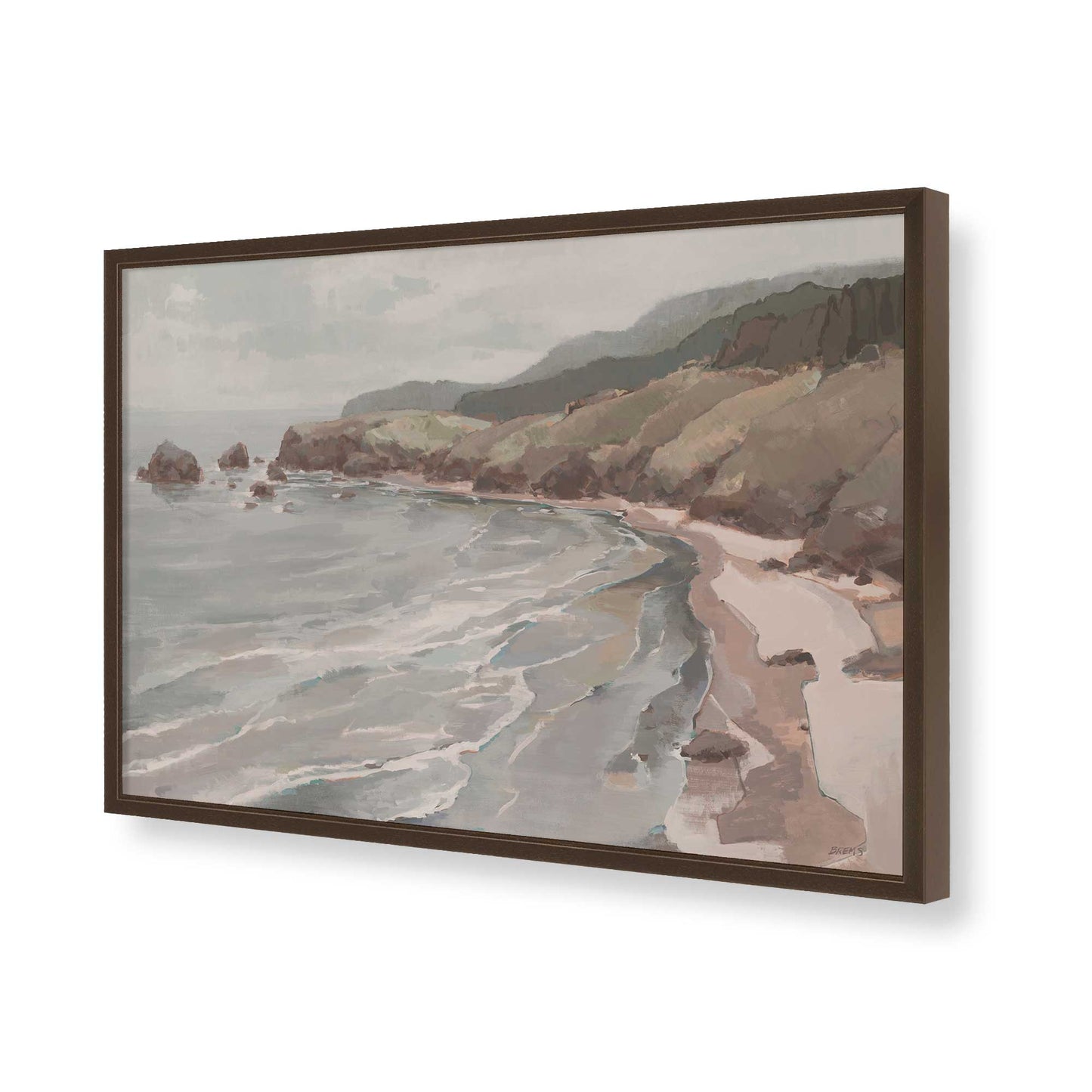 [Color:Belvinder Brown], Picture of art in a Belvinder Brown frame of the corner