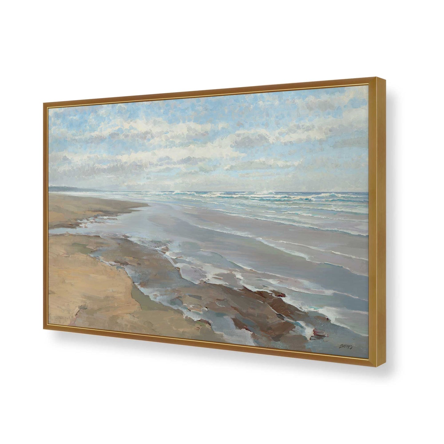 [Color:Polished Gold], Picture of art in a Polished Gold frame of the corner