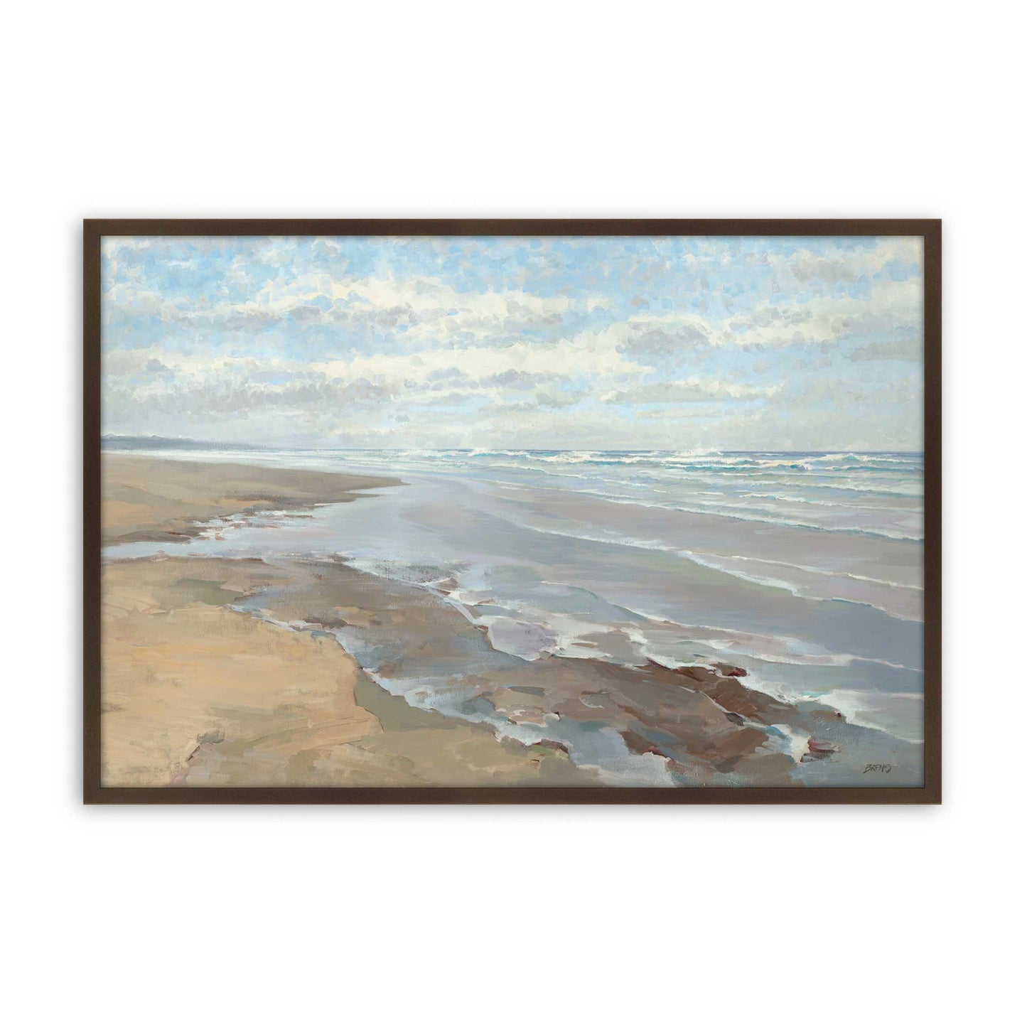 [Color:Brown], Picture of art in a Brown frame