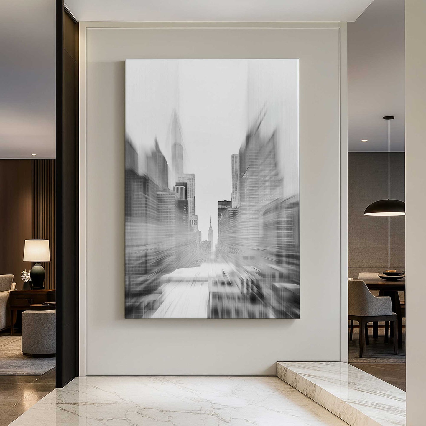 [Color:Stretched Canvas], Picture of art in a room