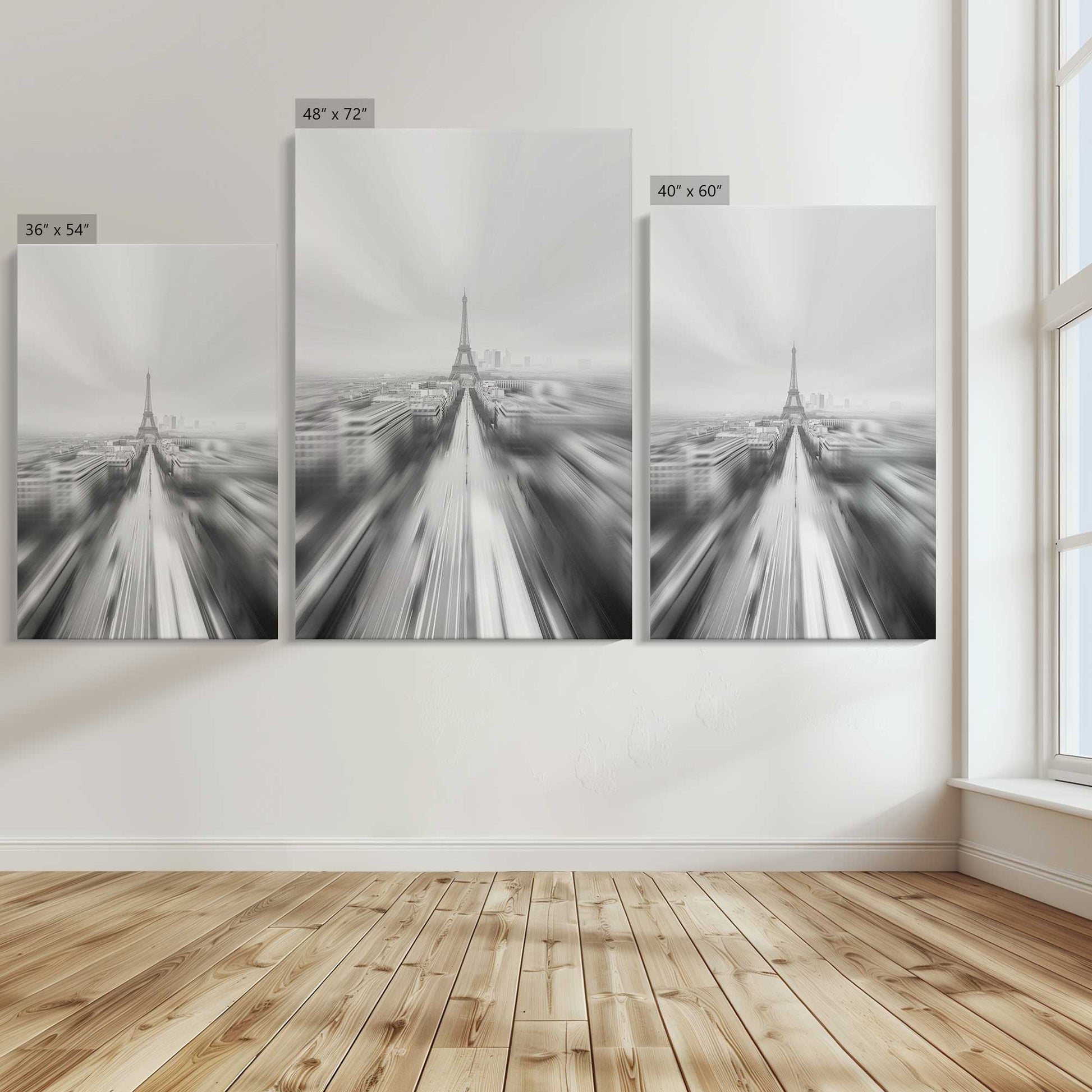 [Color:Stretched Canvas], Image showing the size comparisons