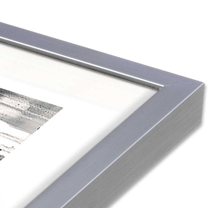 [Color:Polished Chrome], Picture of art in a Polished Chrome frame at an angle