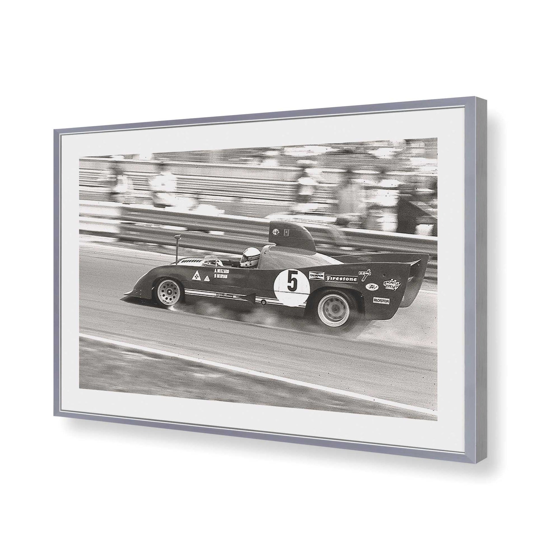 [Color:Polished Chrome], Picture of art in a Polished Chrome frame of the corner