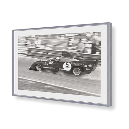 [Color:Polished Chrome], Picture of art in a Polished Chrome frame of the corner