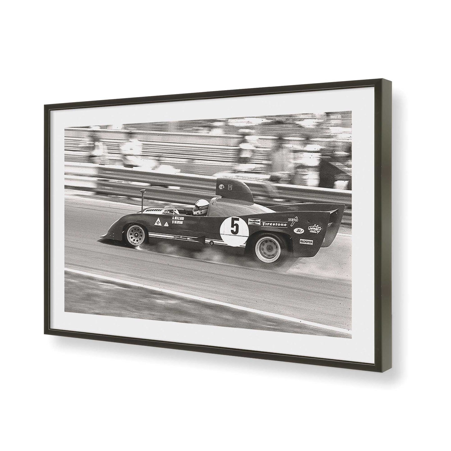 [Color:Satin Black], Picture of art in a Satin Black frame of the corner