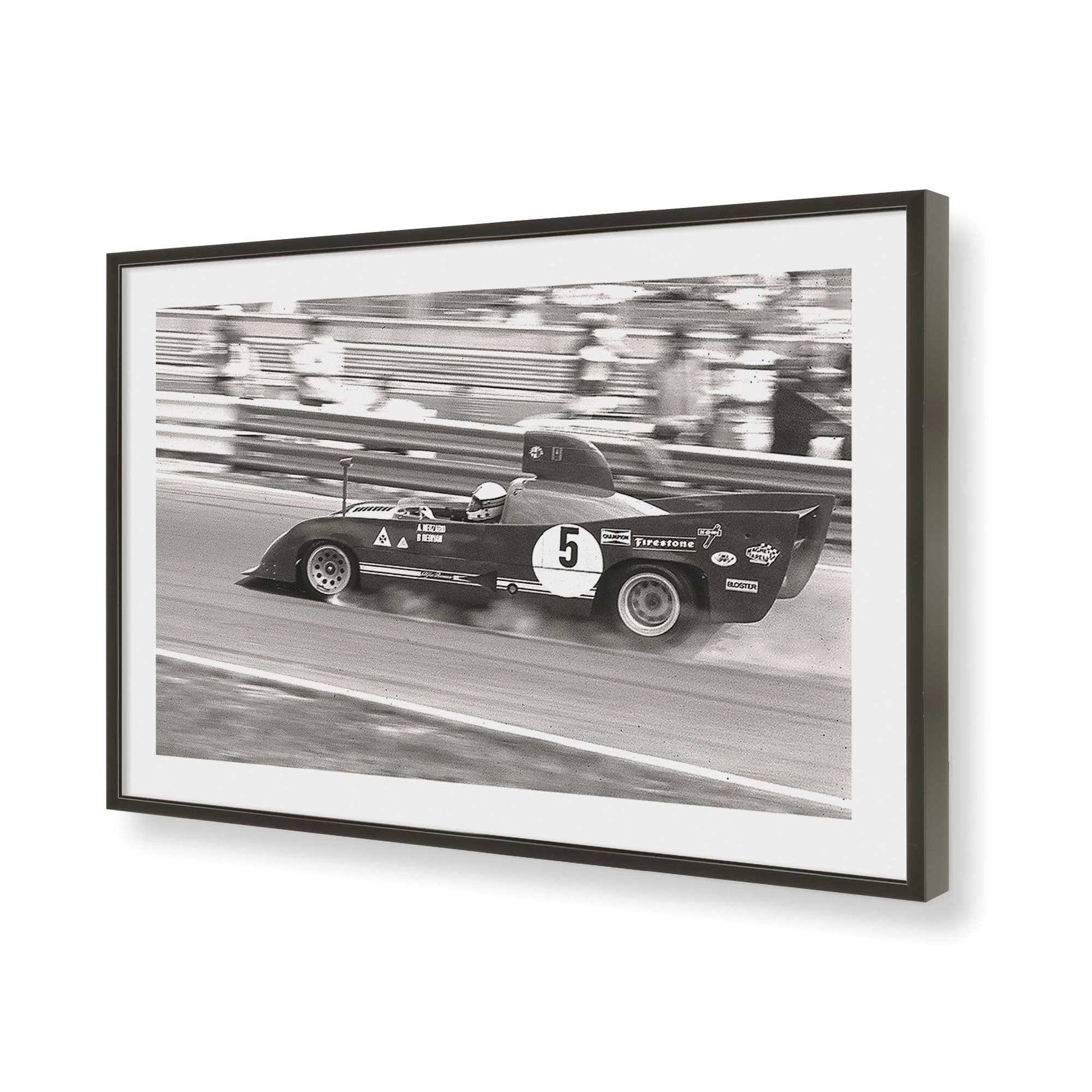 [Color:Satin Black], Picture of art in a Satin Black frame of the corner