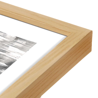 [Color:American Maple], Picture of art in a American Maple frame at an angle
