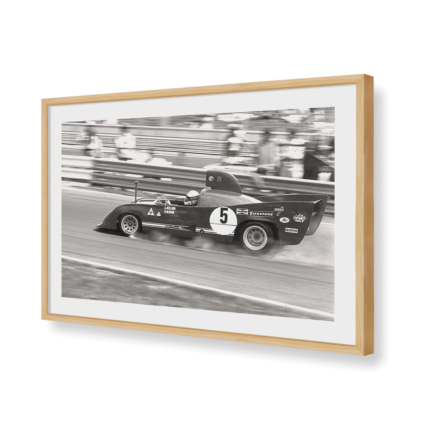 [Color:American Maple], Picture of art in a American Maple frame of the corner