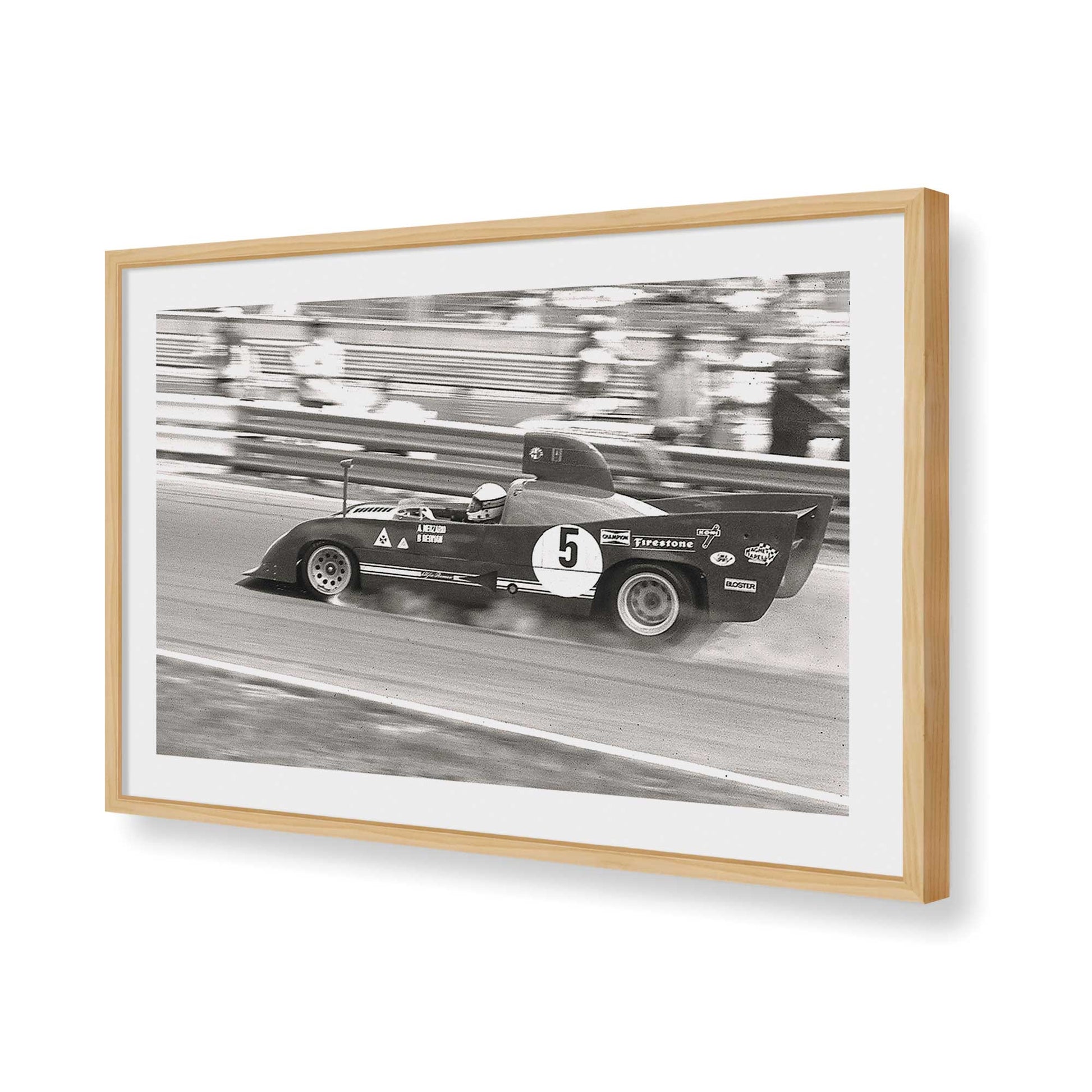 [Color:American Maple], Picture of art in a American Maple frame of the corner