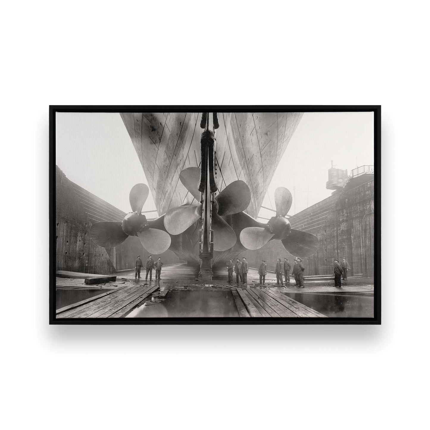 [Color:Satin Black], Picture of art in a Satin Black frame