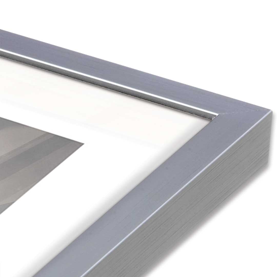 [Color:Polished Chrome], Picture of art in a Polished Chrome frame at an angle