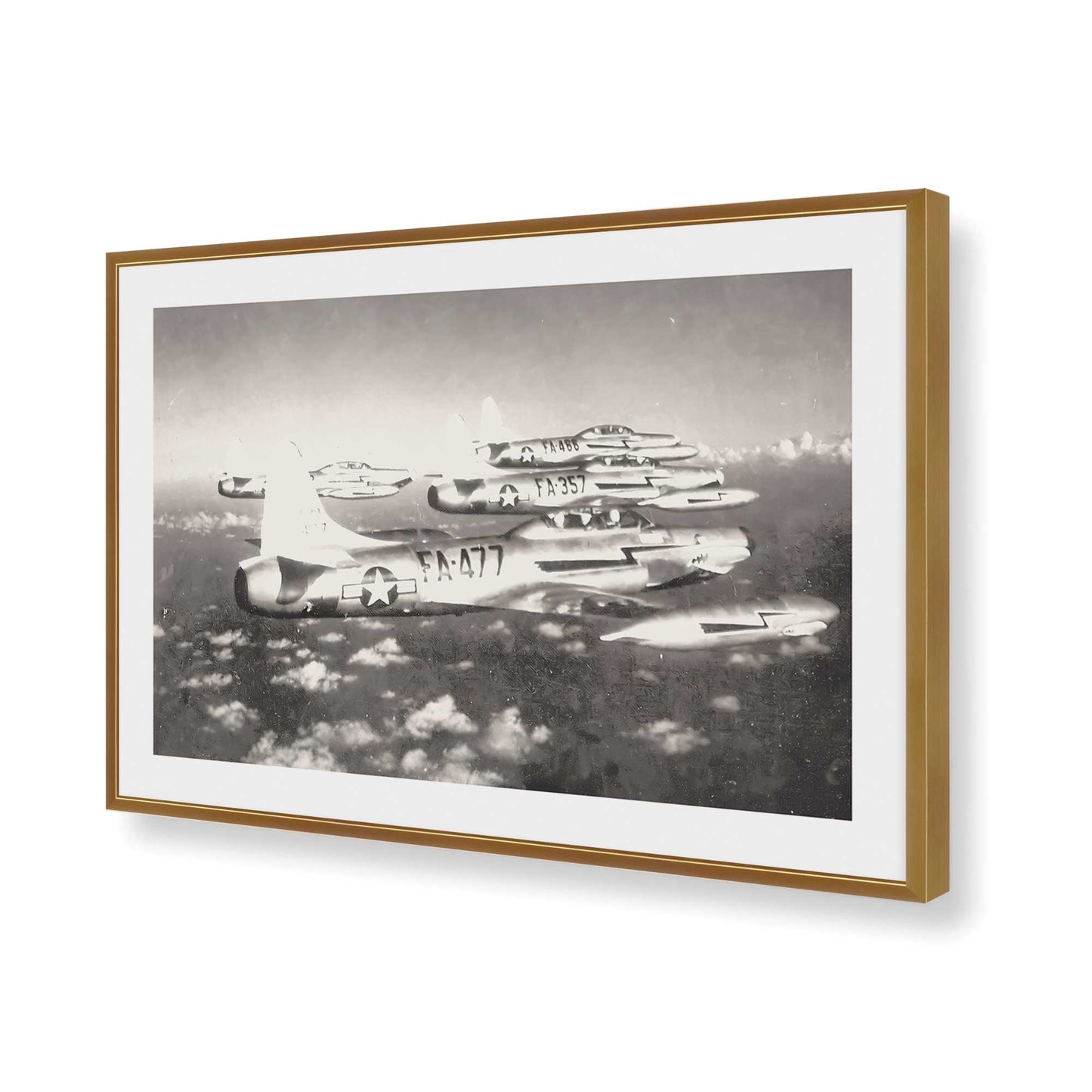 [Color:Polished Gold], Picture of art in a Polished Gold frame of the corner