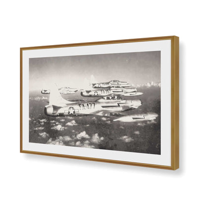 [Color:Polished Gold], Picture of art in a Polished Gold frame of the corner