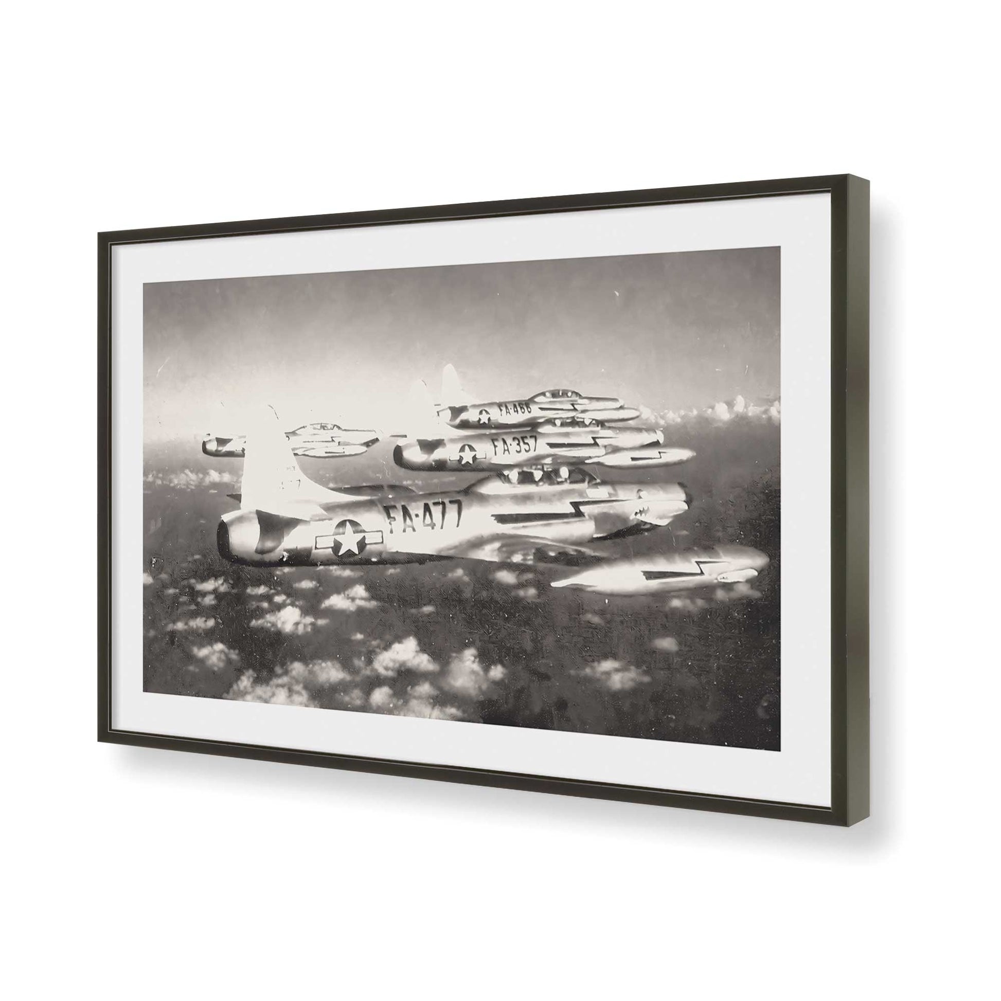 [Color:Satin Black], Picture of art in a Satin Black frame of the corner