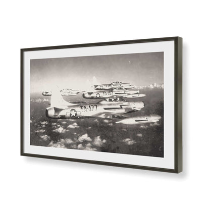 [Color:Satin Black], Picture of art in a Satin Black frame of the corner