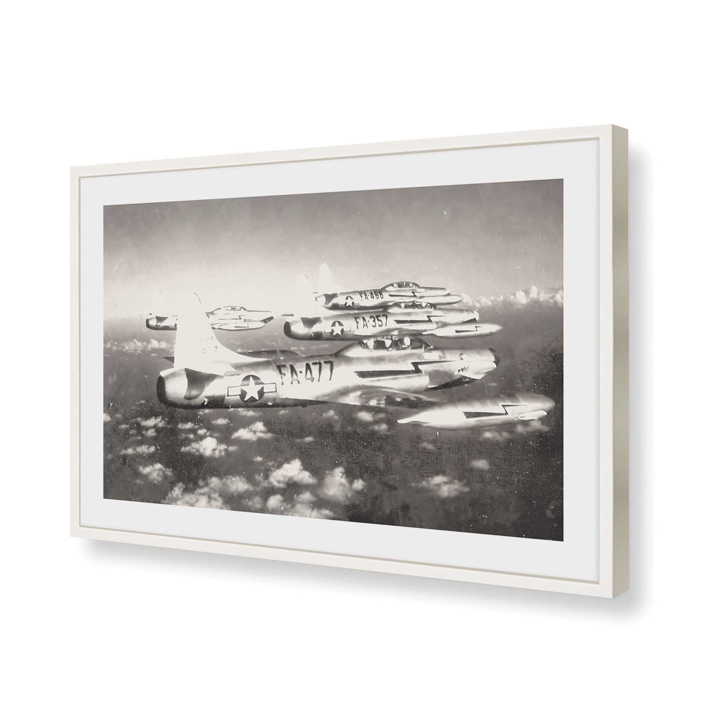 [Color:Opaque White], Picture of art in a Opaque White frame of the corner