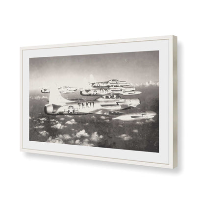 [Color:Opaque White], Picture of art in a Opaque White frame of the corner
