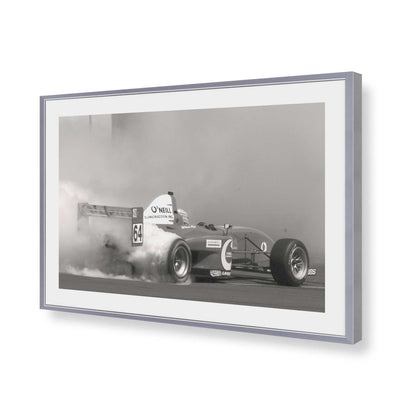 [Color:Polished Chrome], Picture of art in a Polished Chrome frame of the corner