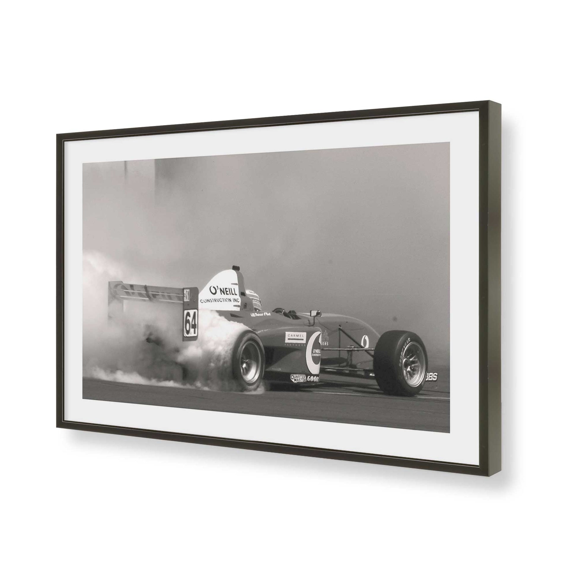 [Color:Satin Black], Picture of art in a Satin Black frame of the corner