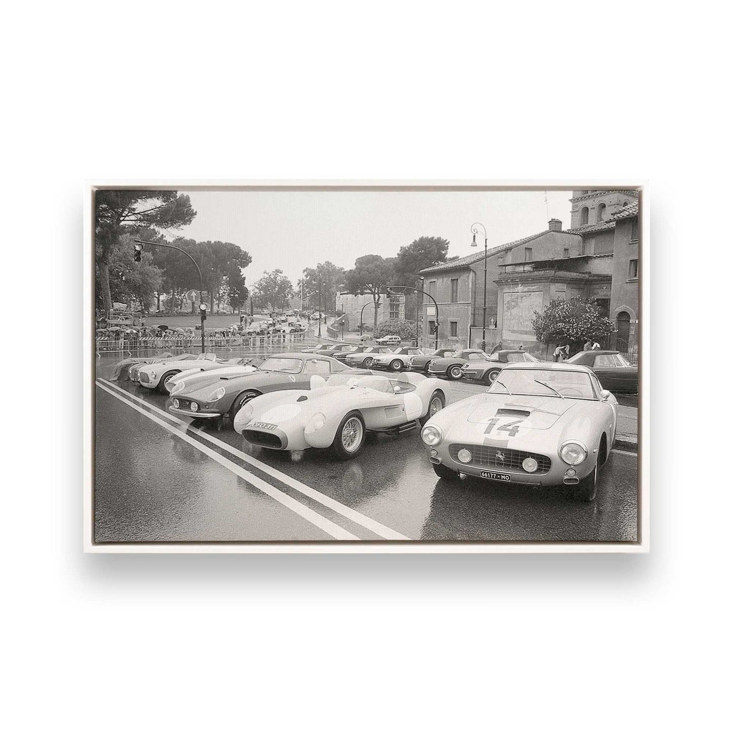 [Color:Opaque White], Picture of art in a White frame