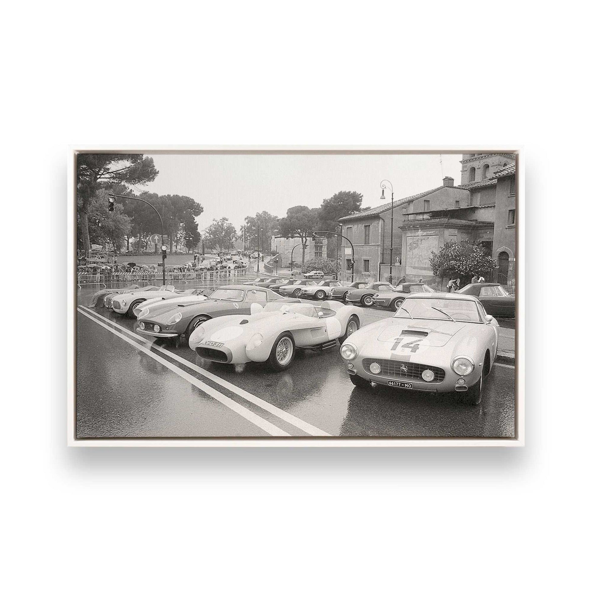 [Color:Opaque White], Picture of art in a White frame