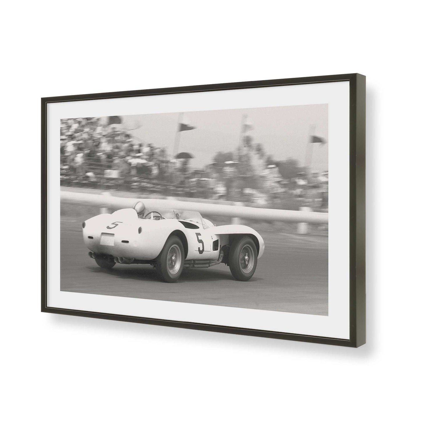 [Color:Satin Black], Picture of art in a Satin Black frame of the corner