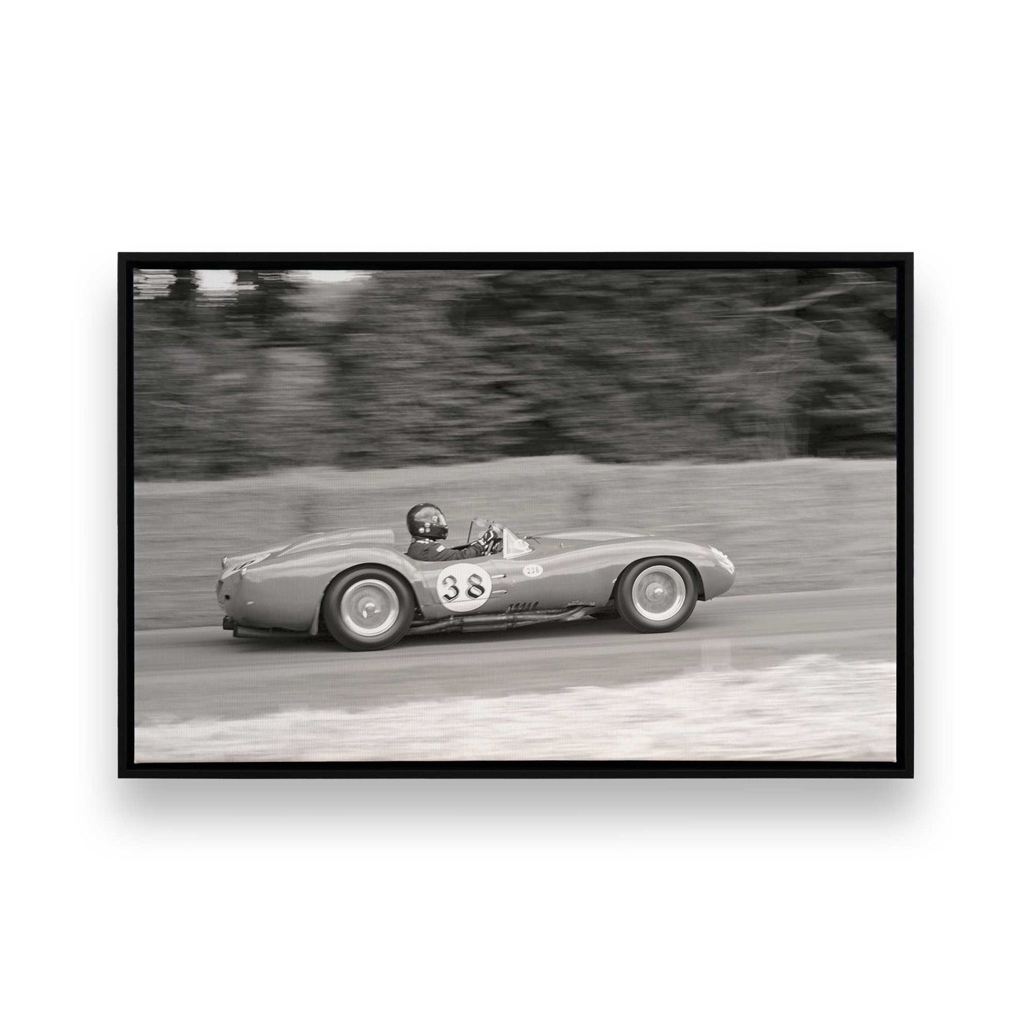 [Color:Satin Black], Picture of art in a Satin Black frame