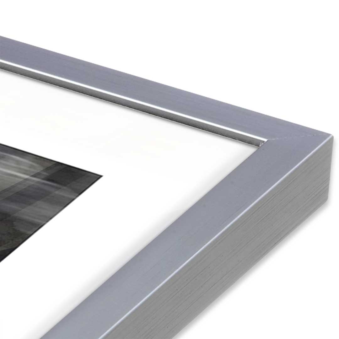 [Color:Polished Chrome], Picture of art in a Polished Chrome frame at an angle