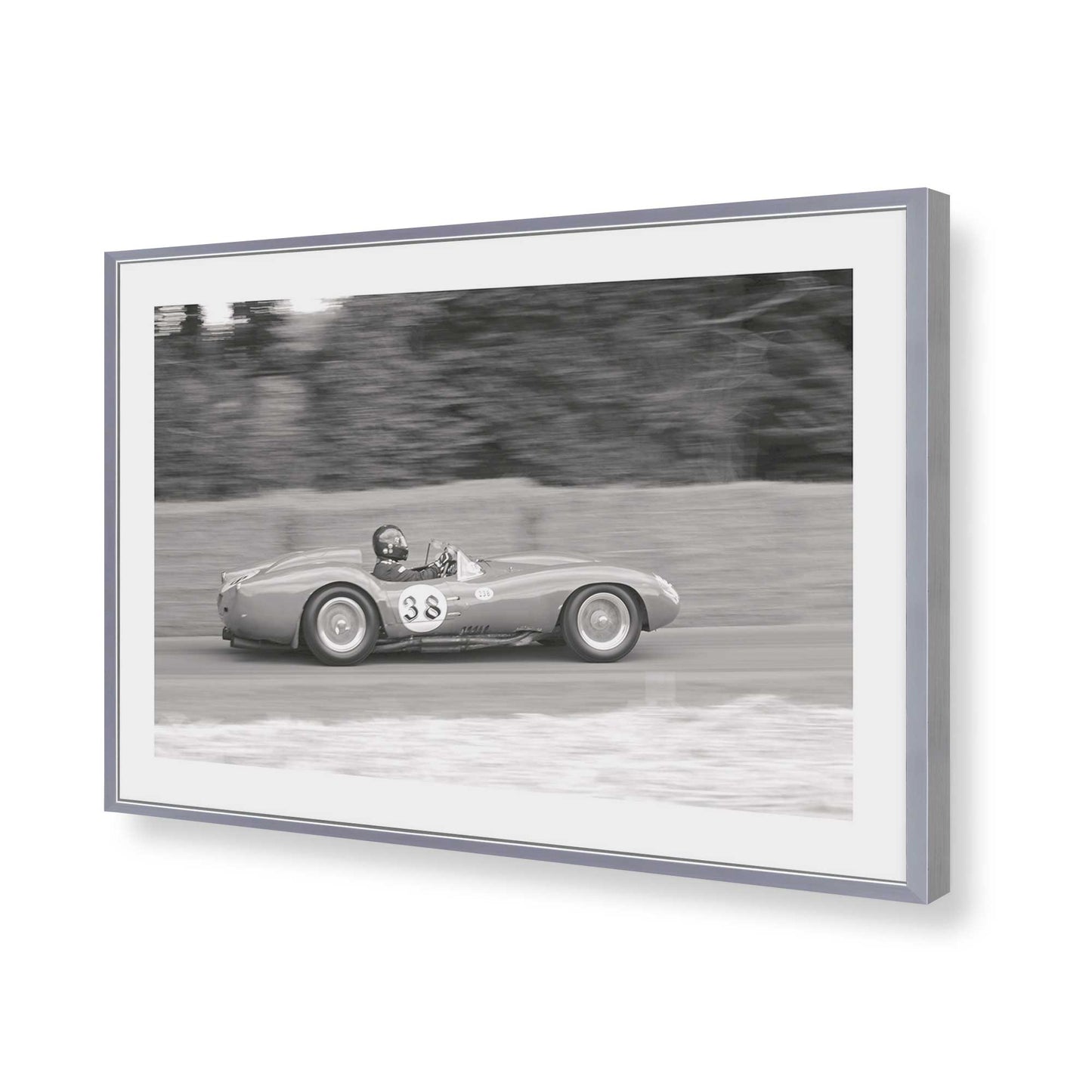 [Color:Polished Chrome], Picture of art in a Polished Chrome frame of the corner