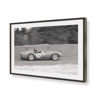 [Color:Satin Black], Picture of art in a Satin Black frame of the corner