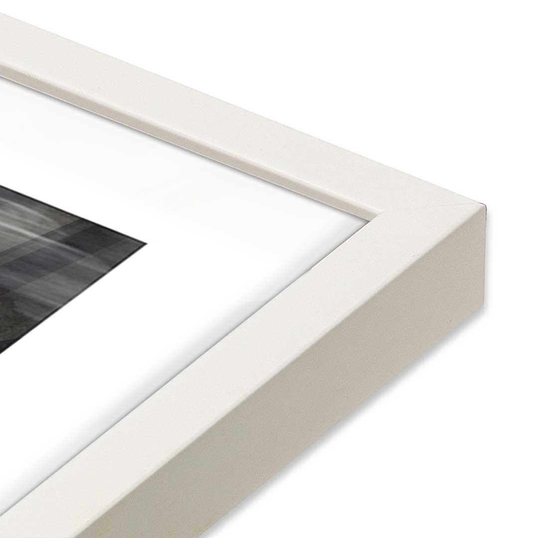 [Color:Opaque White], Picture of art in a Opaque White frame at an angle