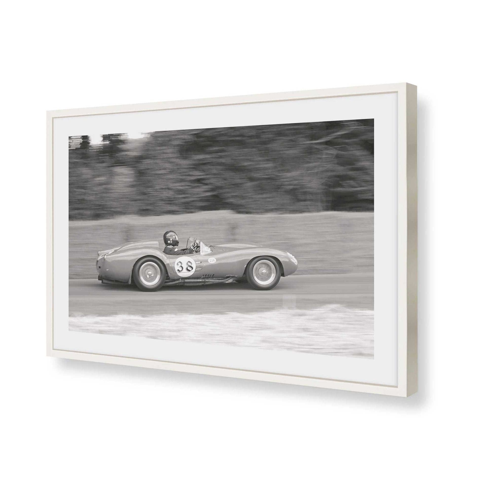 [Color:Opaque White], Picture of art in a Opaque White frame of the corner