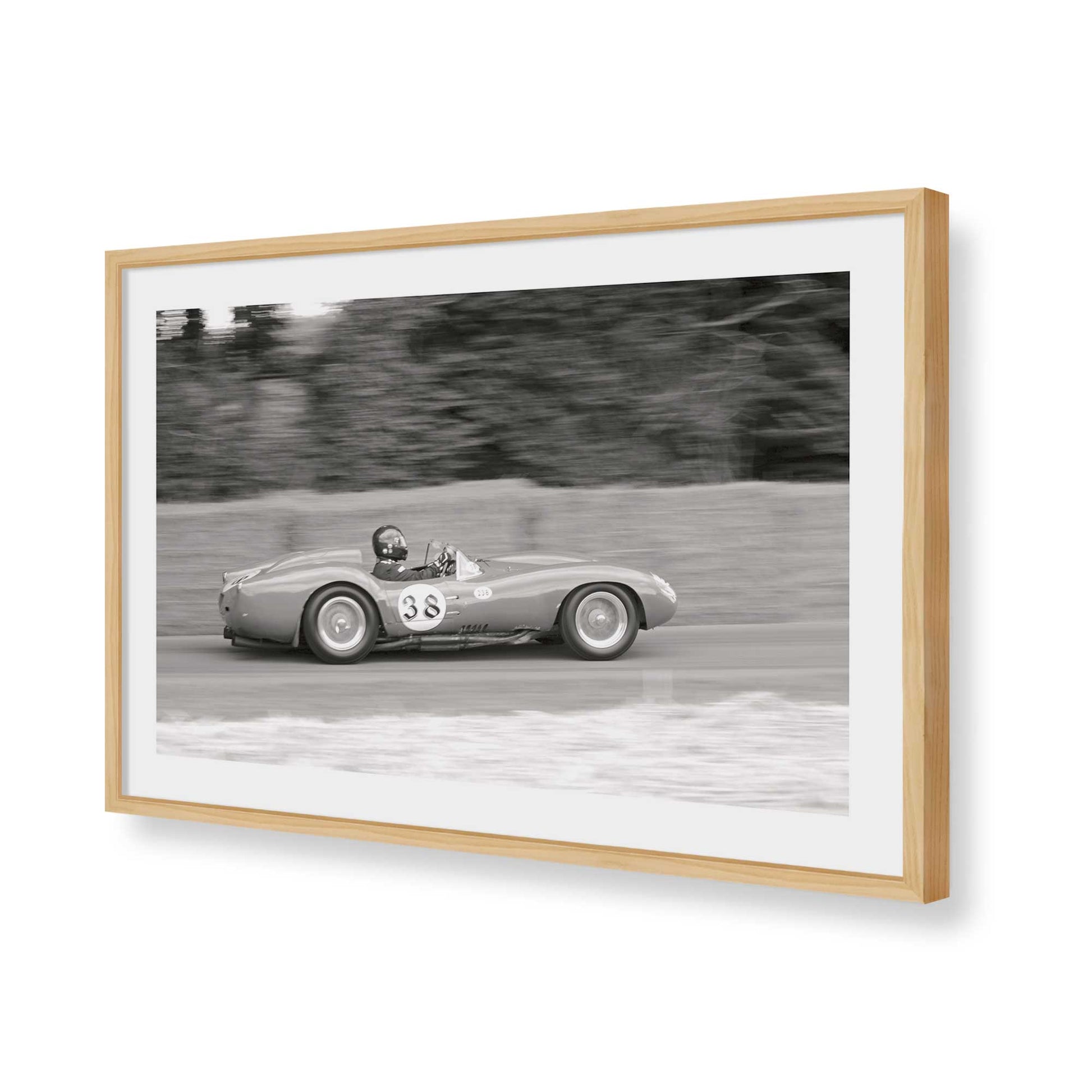 [Color:American Maple], Picture of art in a American Maple frame of the corner