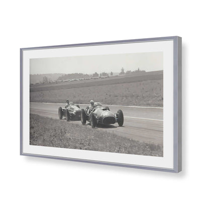 [Color:Polished Chrome], Picture of art in a Polished Chrome frame of the corner