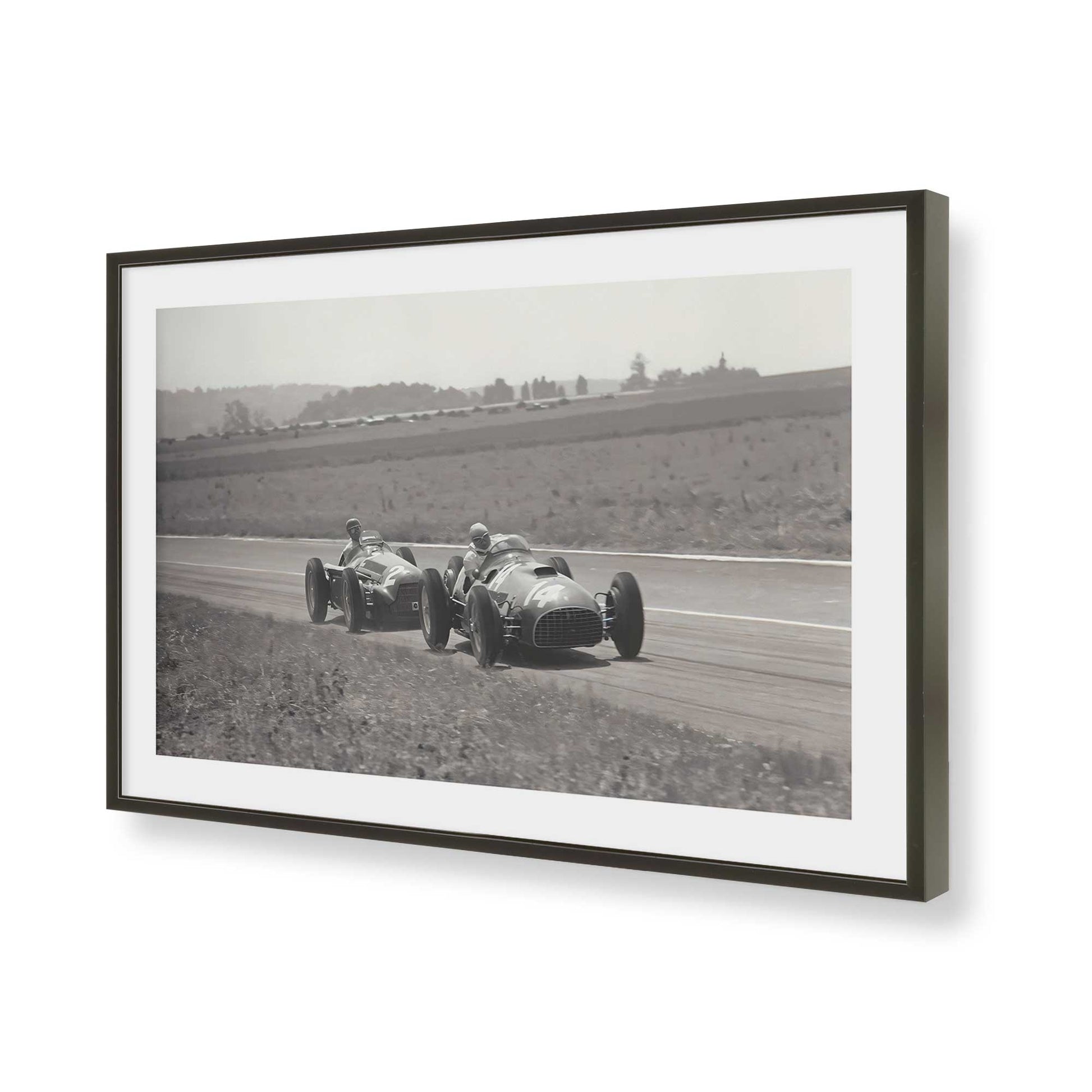 [Color:Satin Black], Picture of art in a Satin Black frame of the corner