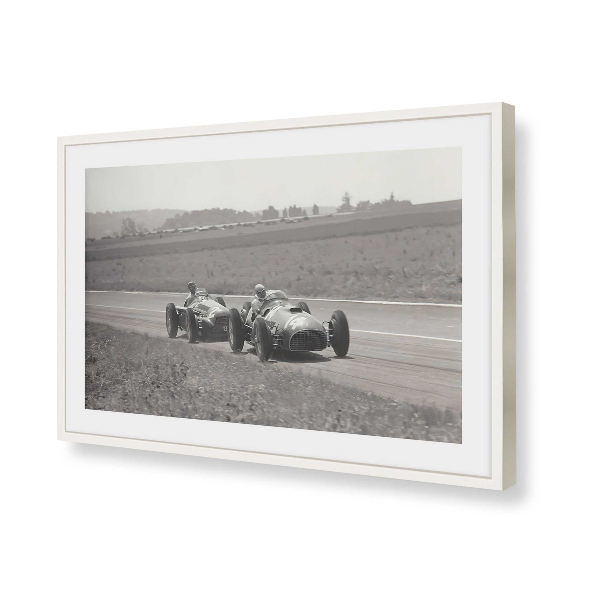 [Color:Opaque White], Picture of art in a Opaque White frame of the corner