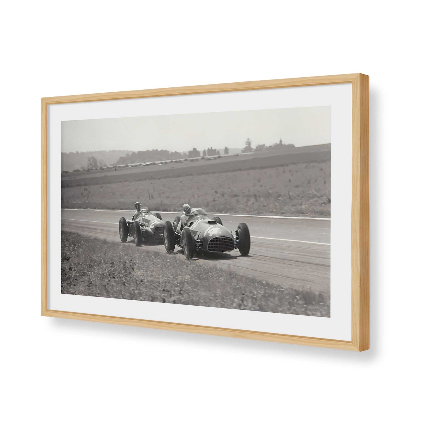 [Color:American Maple], Picture of art in a American Maple frame of the corner