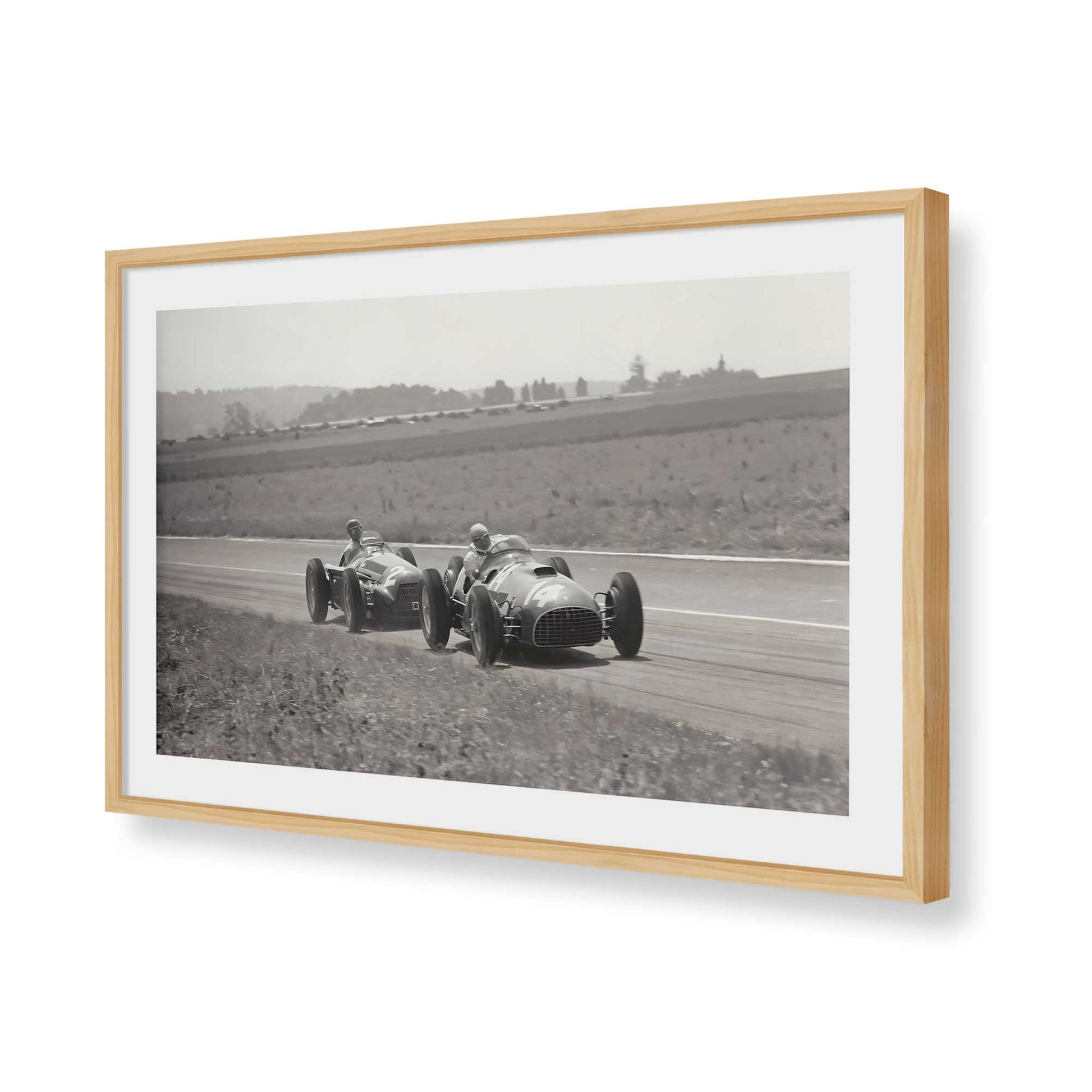 [Color:American Maple], Picture of art in a American Maple frame of the corner