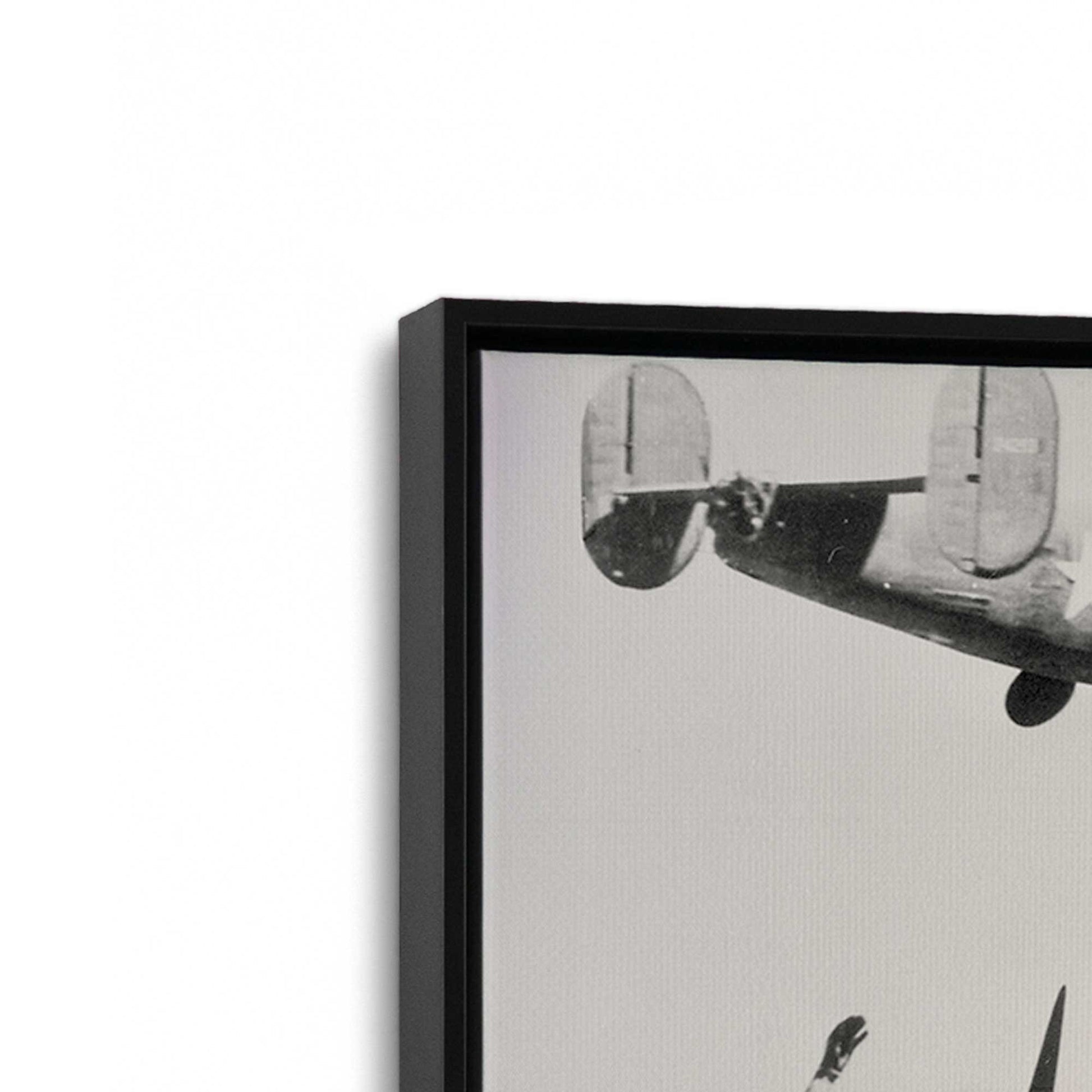 [Color:Satin Black], Picture of art in a Satin Black frame at an angle