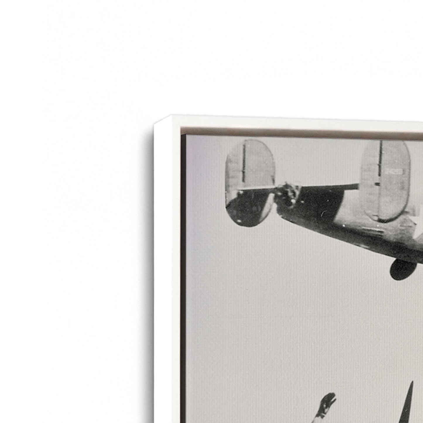 [Color:Opaque White], Picture of art in a White frame at an angle