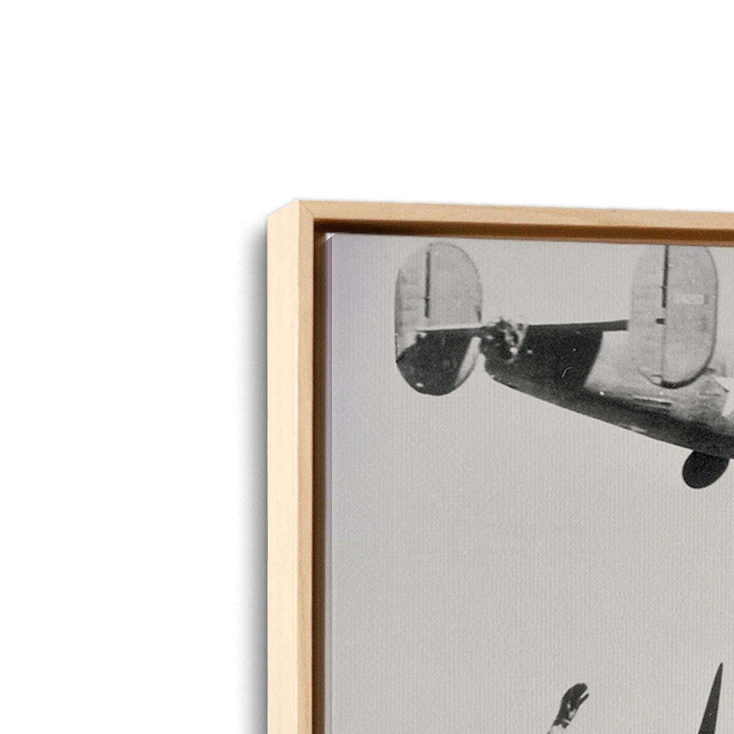 [Color:American Maple], Picture of art in a American Maple frame at an angle