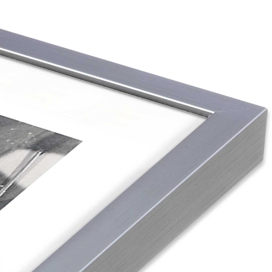 [Color:Polished Chrome], Picture of art in a Polished Chrome frame at an angle