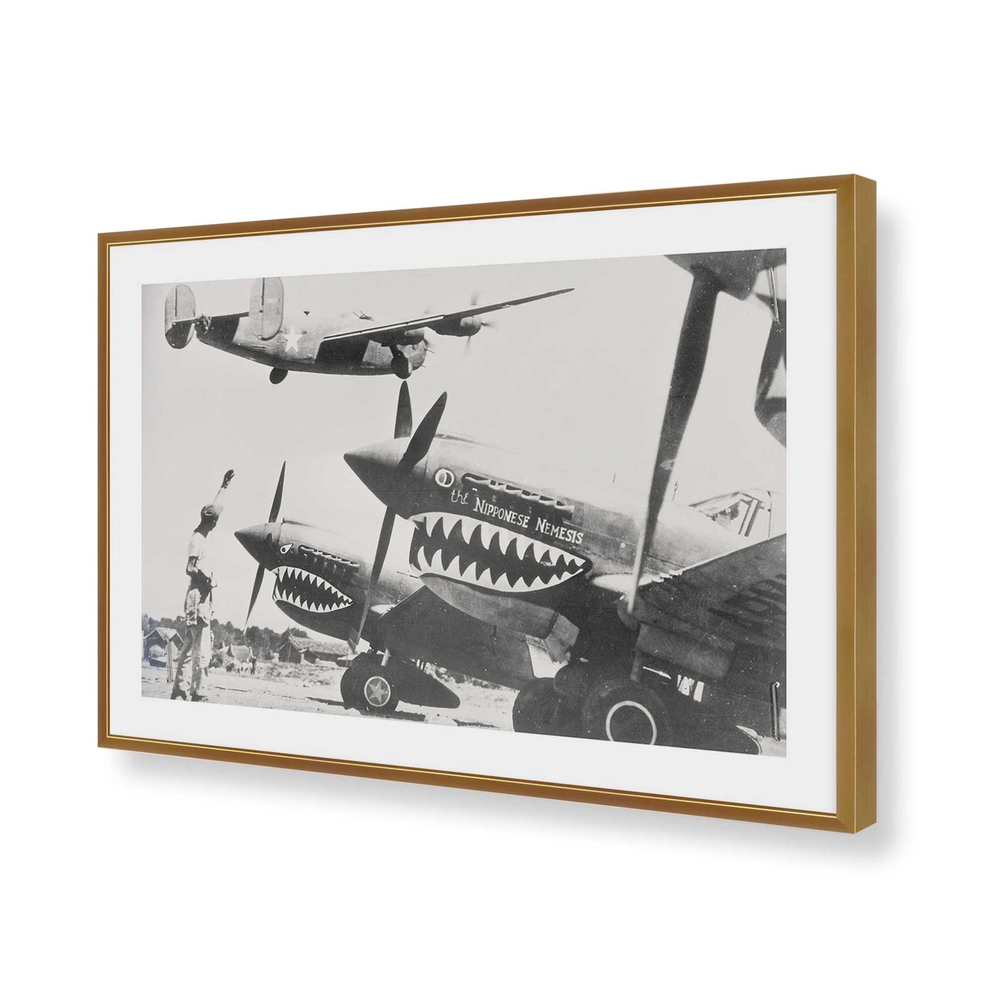 [Color:Polished Gold], Picture of art in a Polished Gold frame of the corner