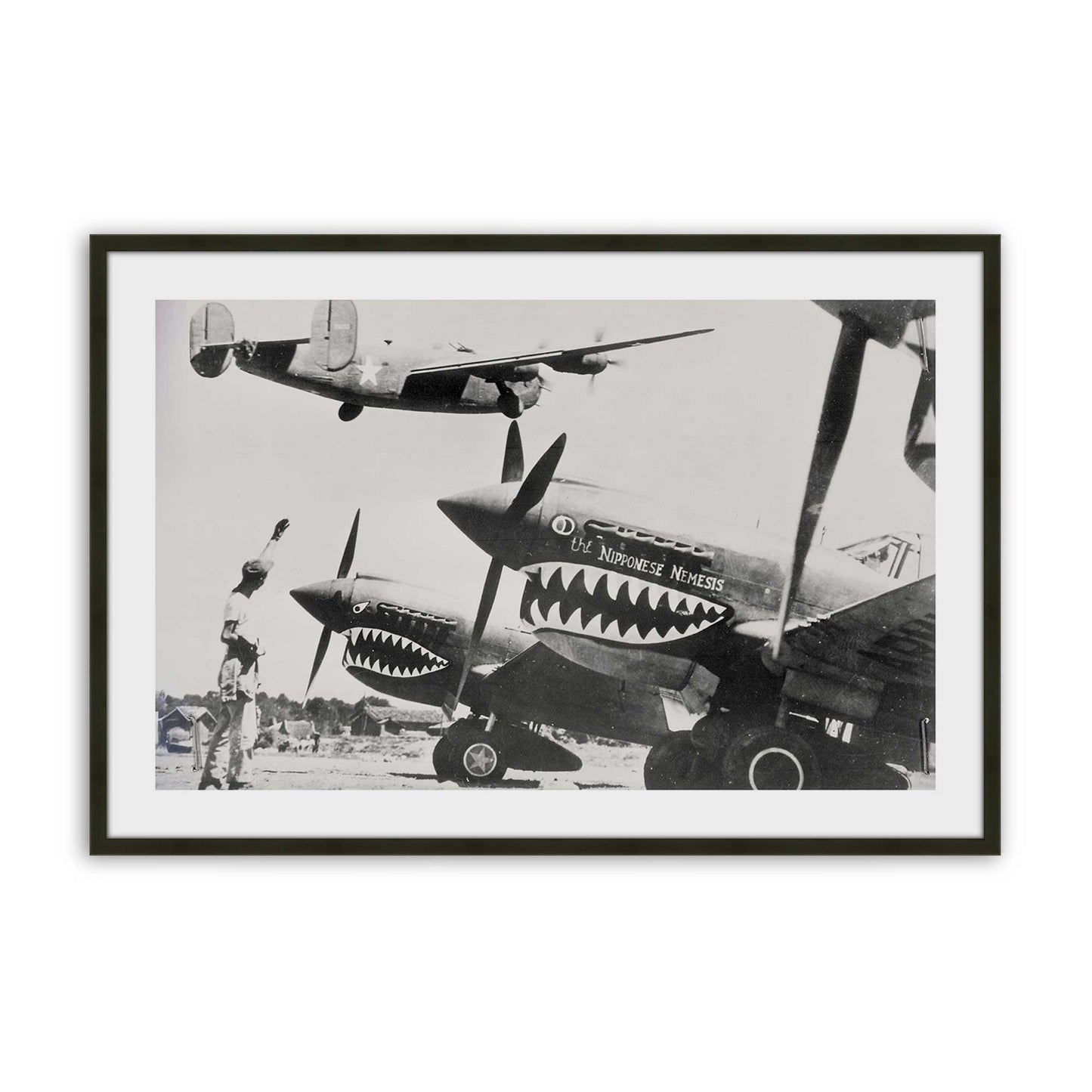 [Color:Satin Black], Picture of art in a Satin Black frame