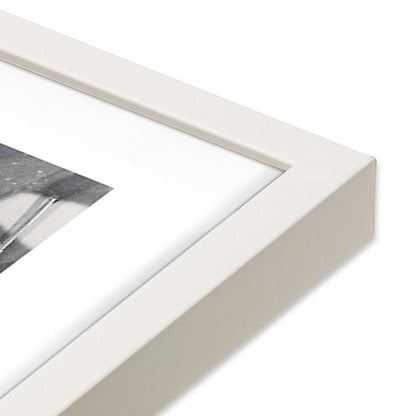 [Color:Opaque White], Picture of art in a Opaque White frame at an angle