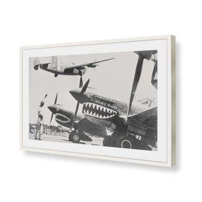 [Color:Opaque White], Picture of art in a Opaque White frame of the corner