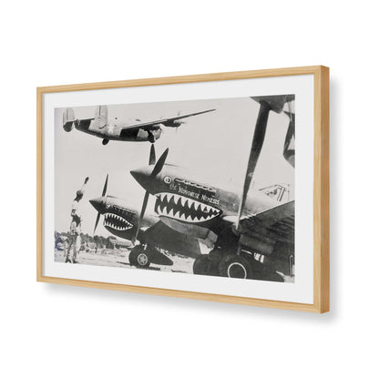 [Color:American Maple], Picture of art in a American Maple frame of the corner