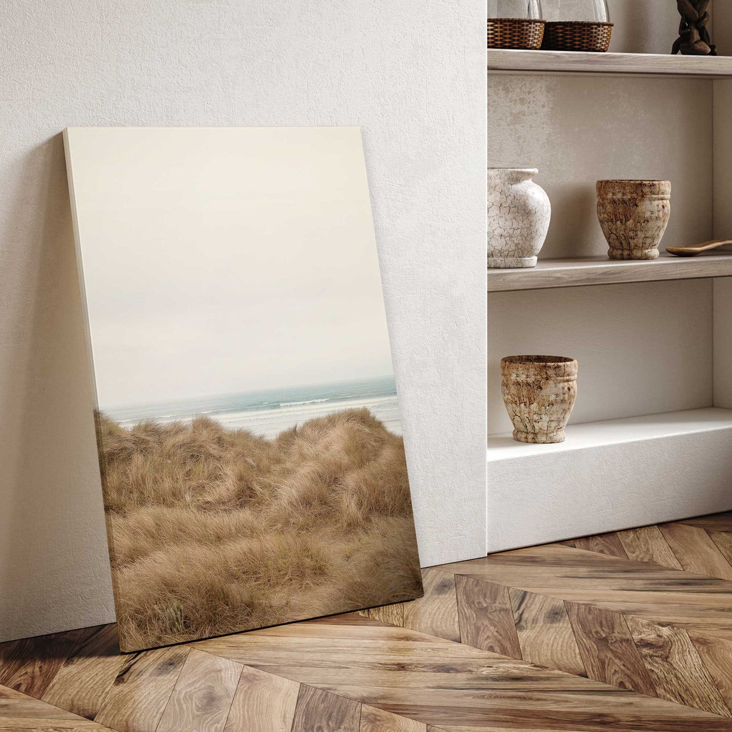 Seaside Meadow on Canvas