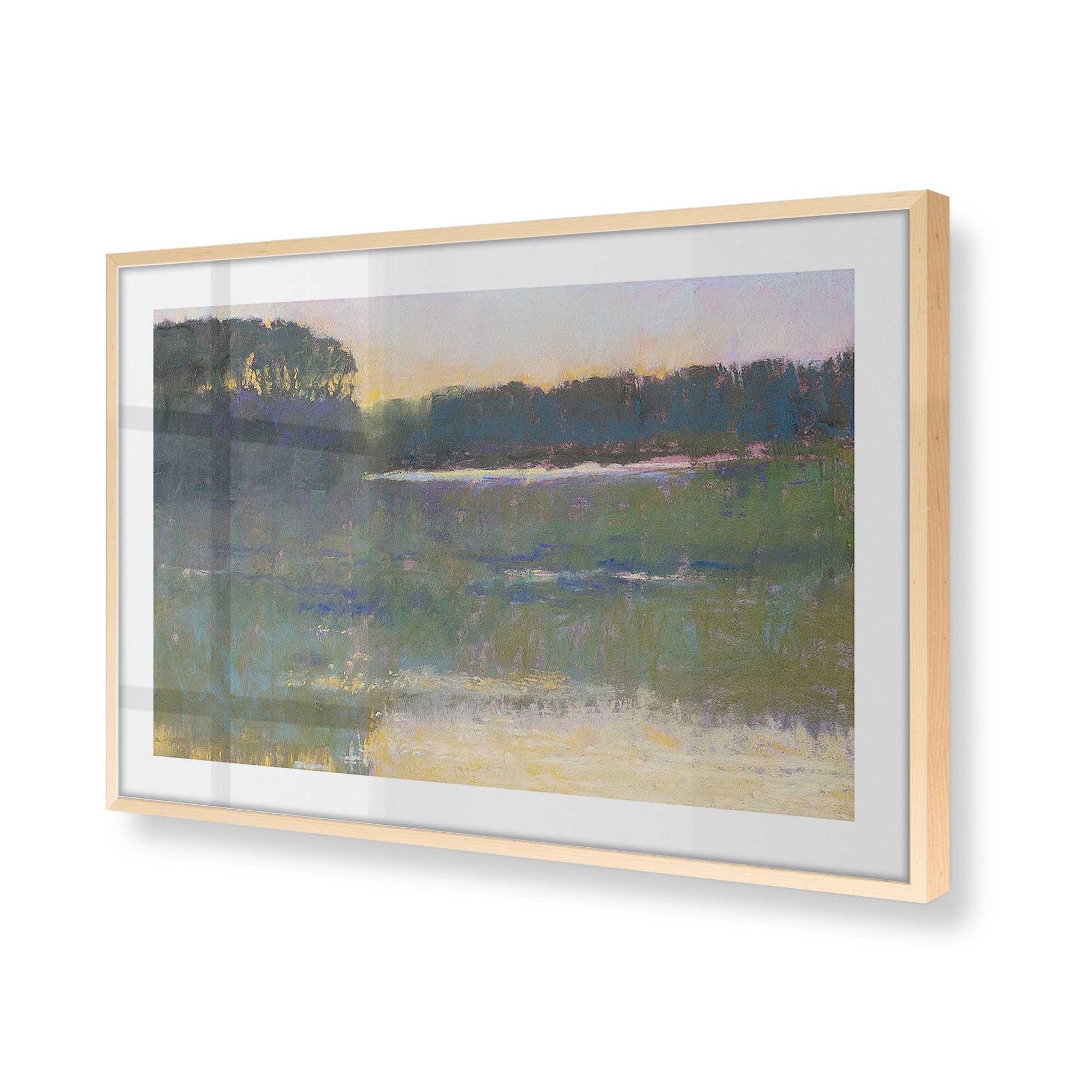 [Color:Raw Maple], Picture of art in a Raw Maple frame at an angle